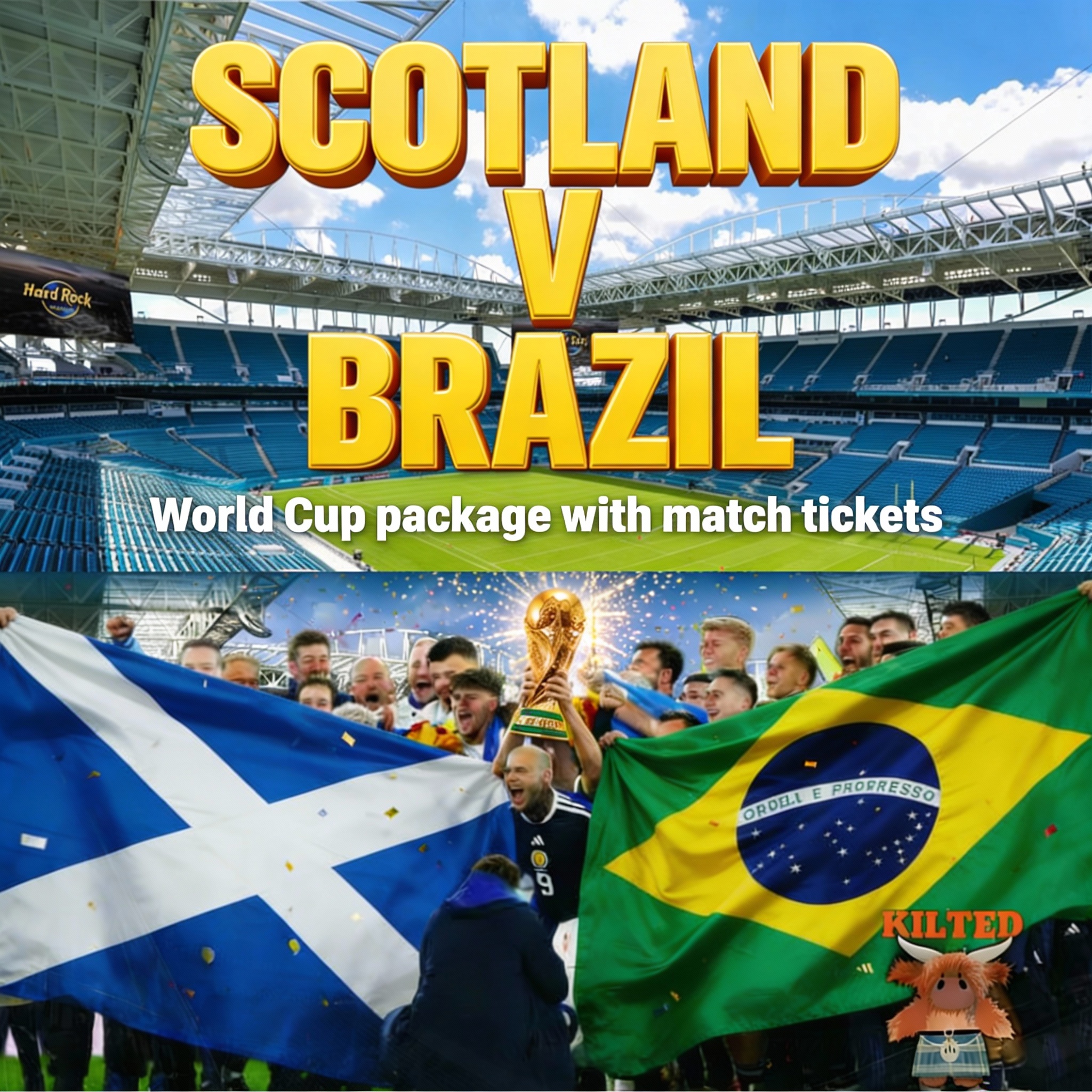 Scotland V Brazil – World Cup Package With Match Tickets