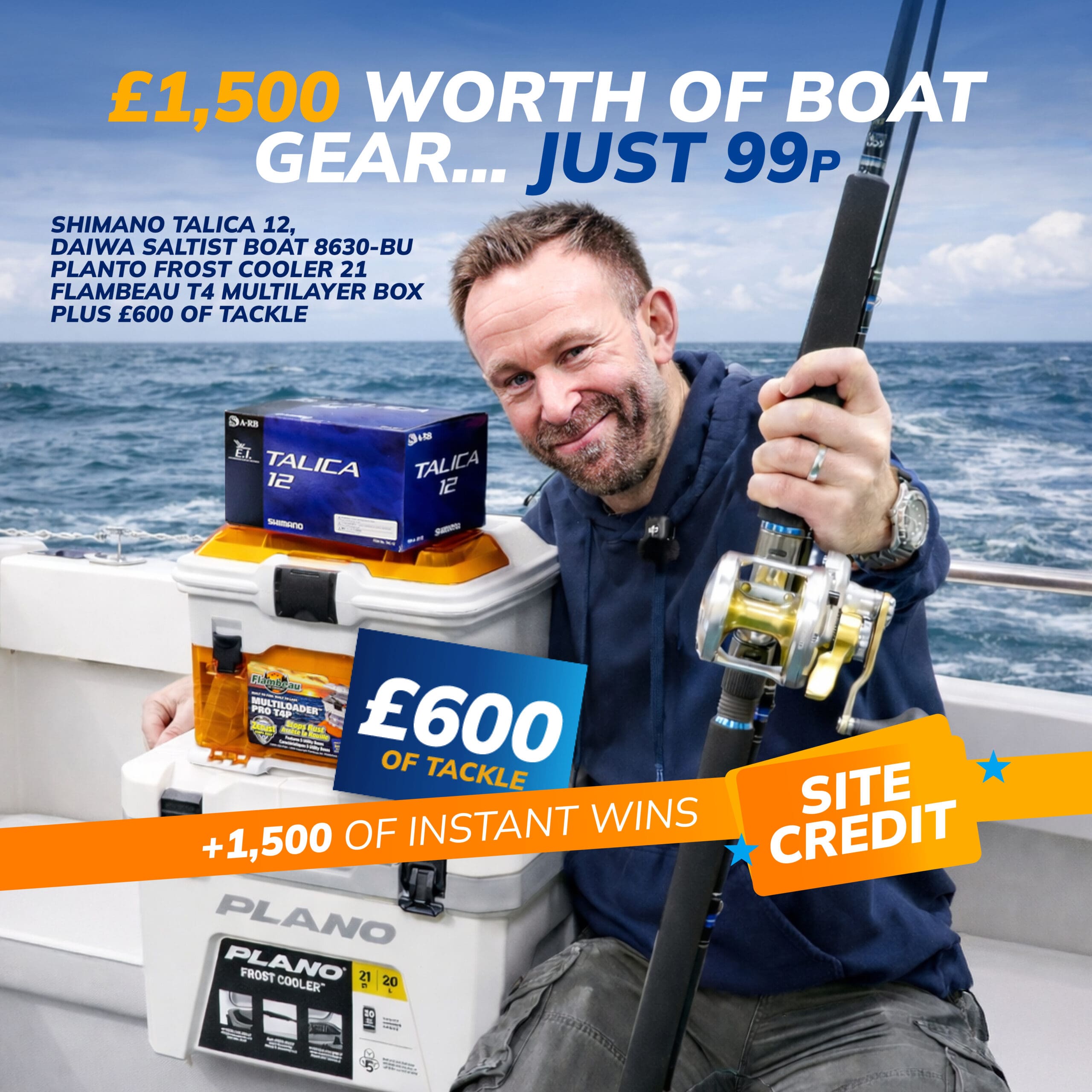 Talica 12 Offshore Setup + Instant Wins!