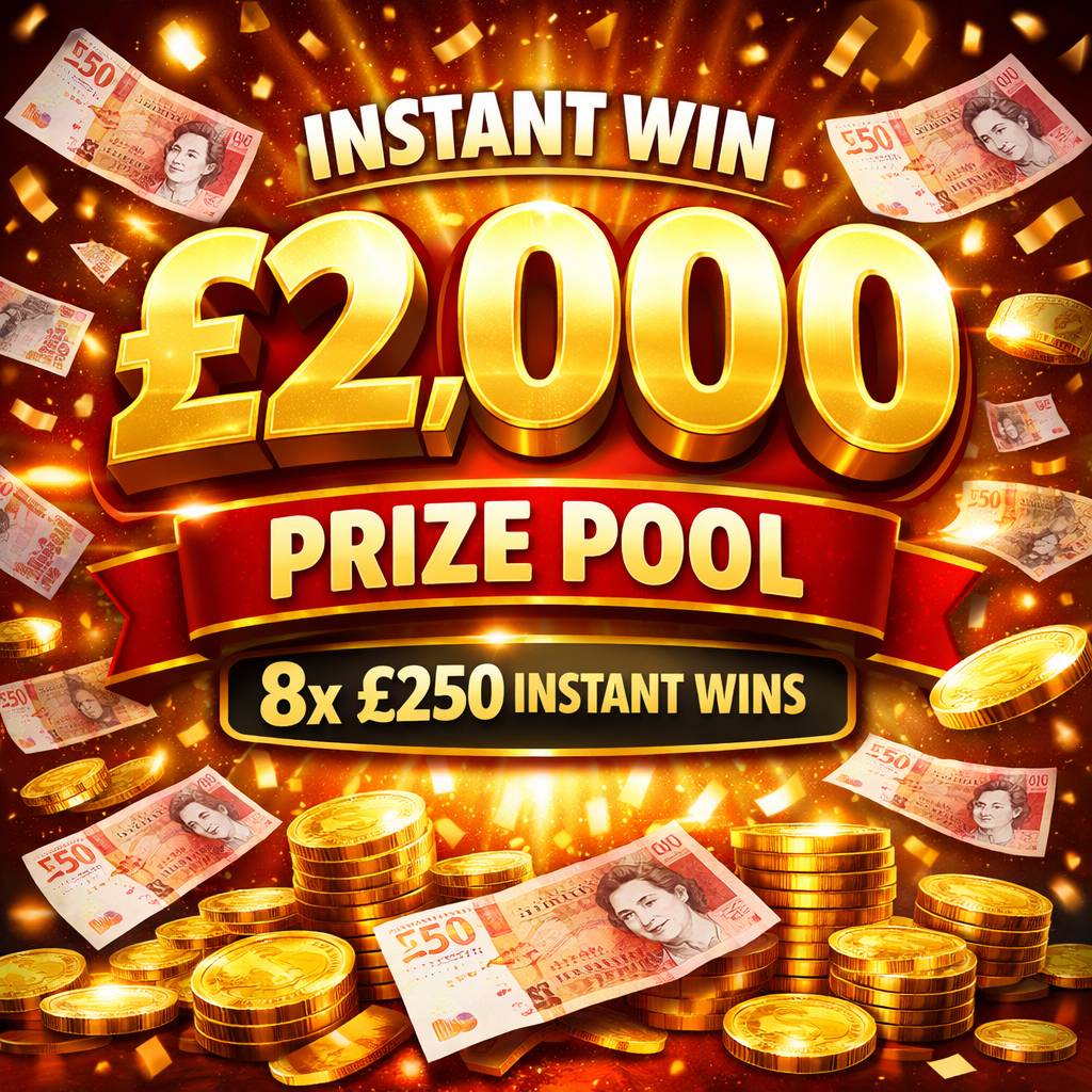 £2,000 Instant Win Prize Pool