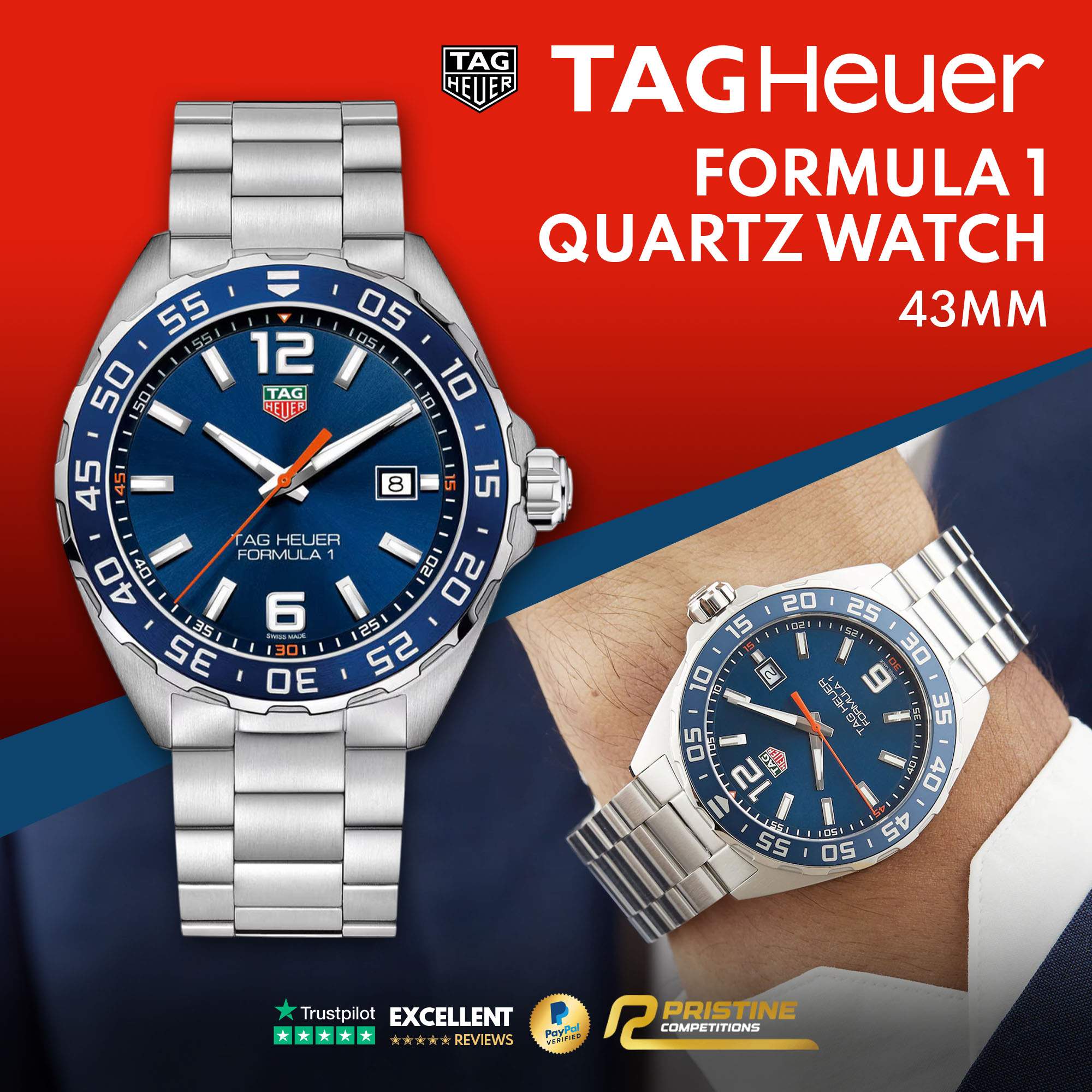 TAG Heuer Formula 1 Quartz 43mm Mens Watch #3