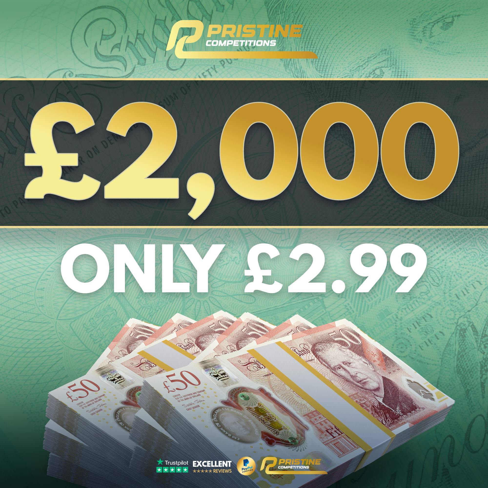 Wednesdays £2,000 for £2.99