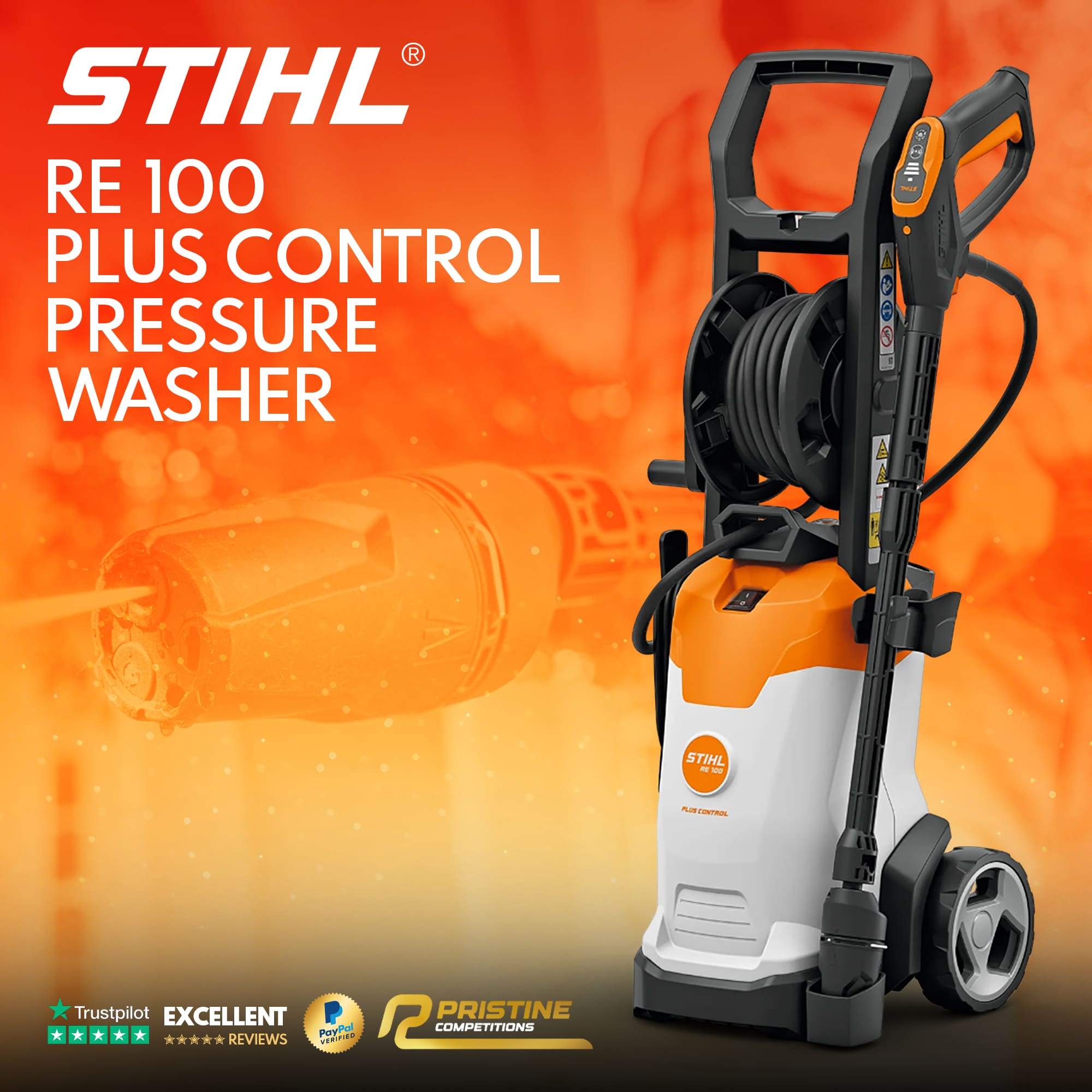STIHL RE 100 Plus Control 150bar Electric Pressure Washer 2.1KW 220-230V #13