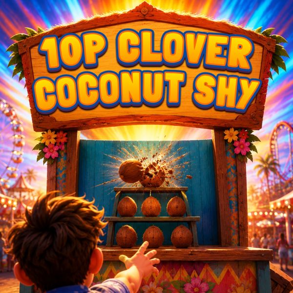 10p Clover Coconut Shy