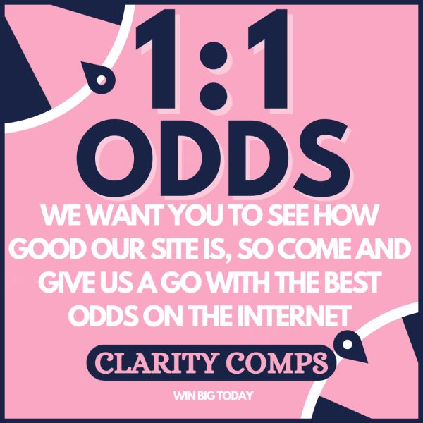 BONKERS ODDS INSTANT WIN – £11K PRIZES @ 1:1 ODDS!!