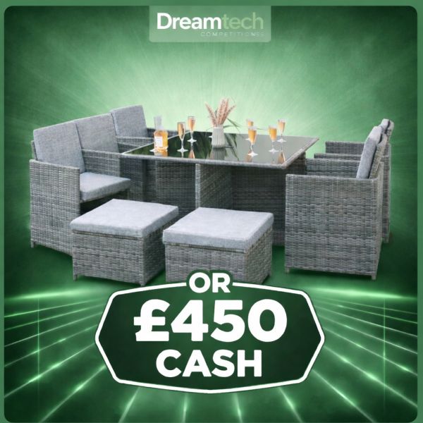 WIN an 8 Seater Cube Rattan Set!