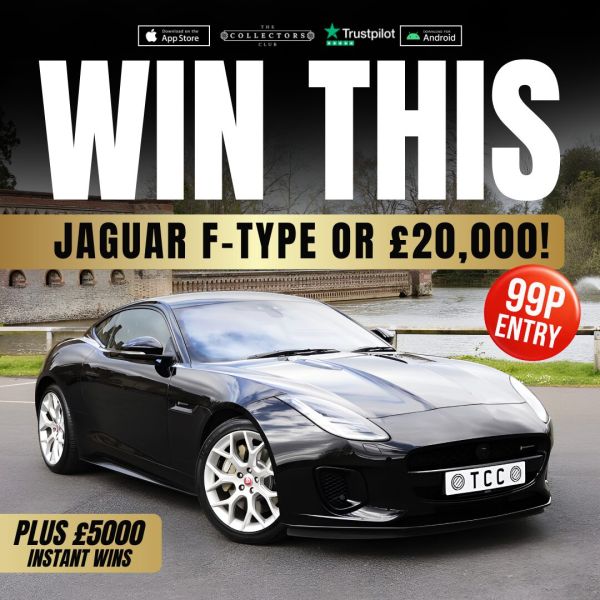 WIN THIS JAGUAR F-TYPE COUPE OR £20,000 TAX FREE CASH! £5000 CASH INSTANT WINS!