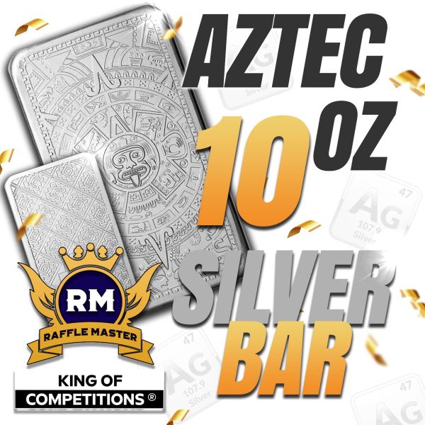Show Us The Money AZTEC 10oz Sterling Silver Bar Or Take £800 Cash Alt 99p