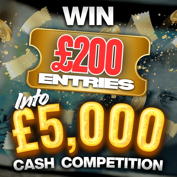 Win £200 Entries into the £5k Jackpot – IW competition!