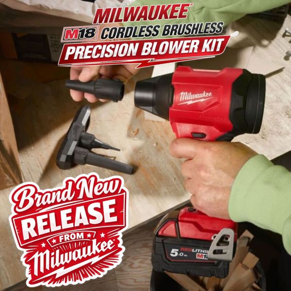Milwaukee M18BLHSB-0 18V M18 Cordless Brushless Precision Blower Kit