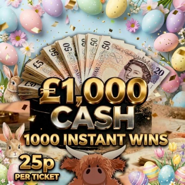 £1,000 Cash Plus 1,000 Instant Wins