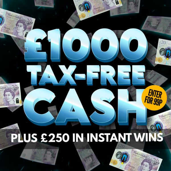 💷 Win £1,000 Cash – Tickets Just 99p!