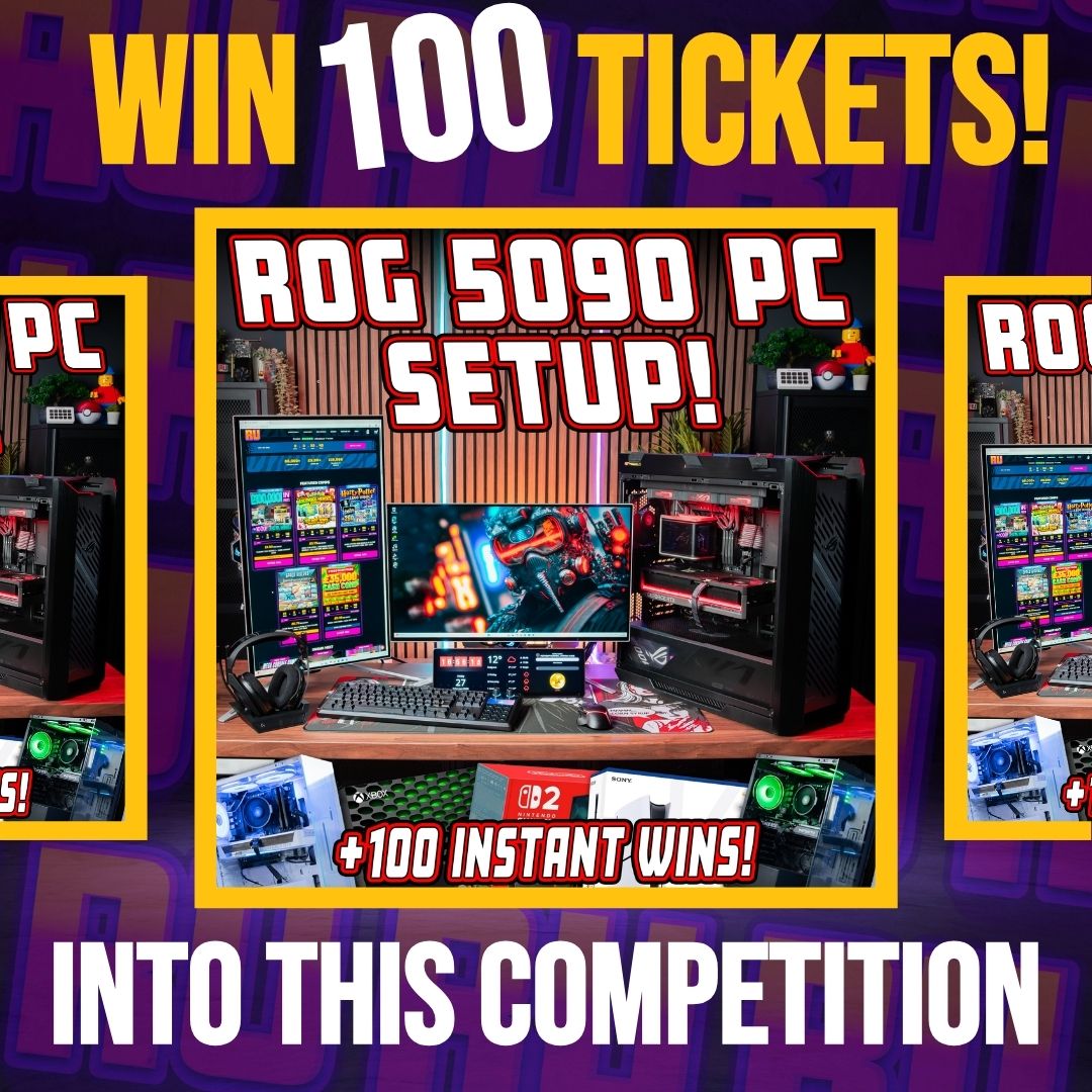 WIN 100 TICKETS INTO OUR 5090 SETUP PC COMP