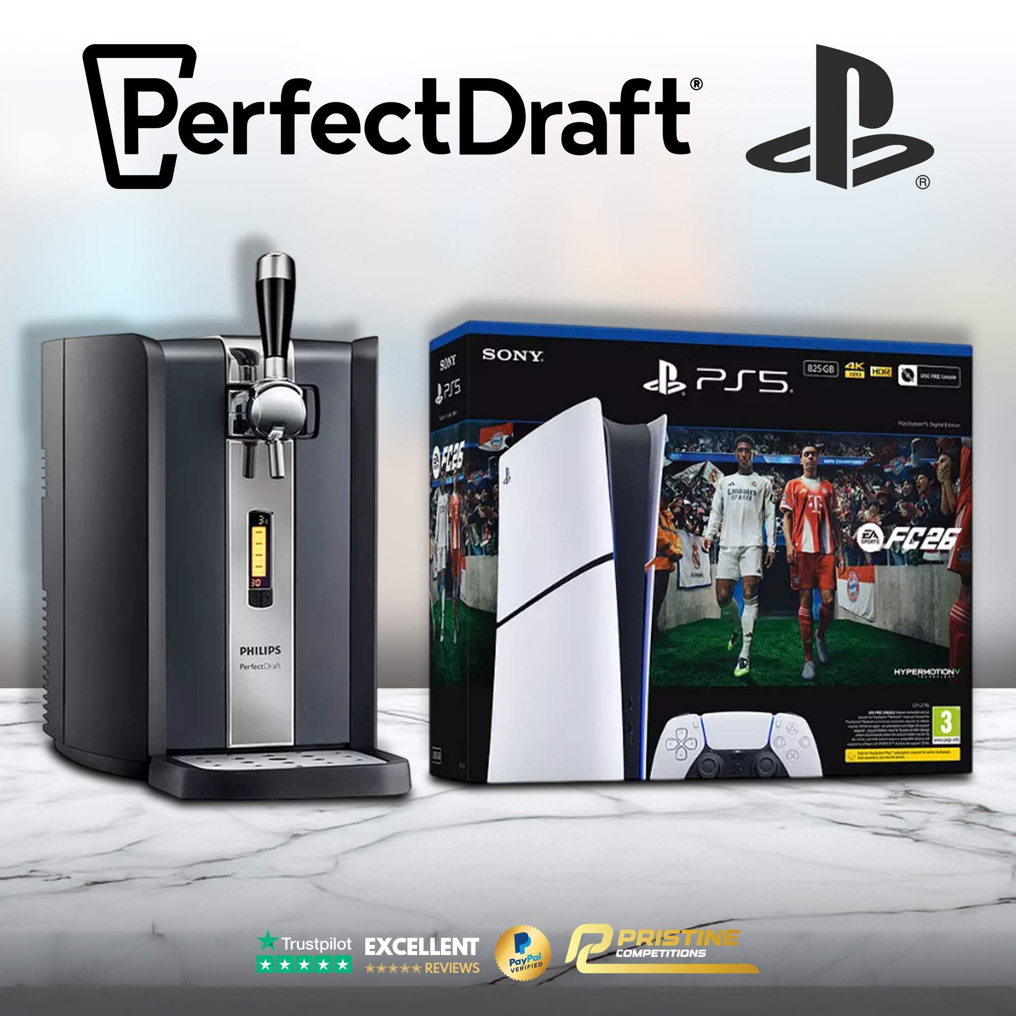 PS5 Digital EA FC Edition & Perfect Draft Beer Bundle #2