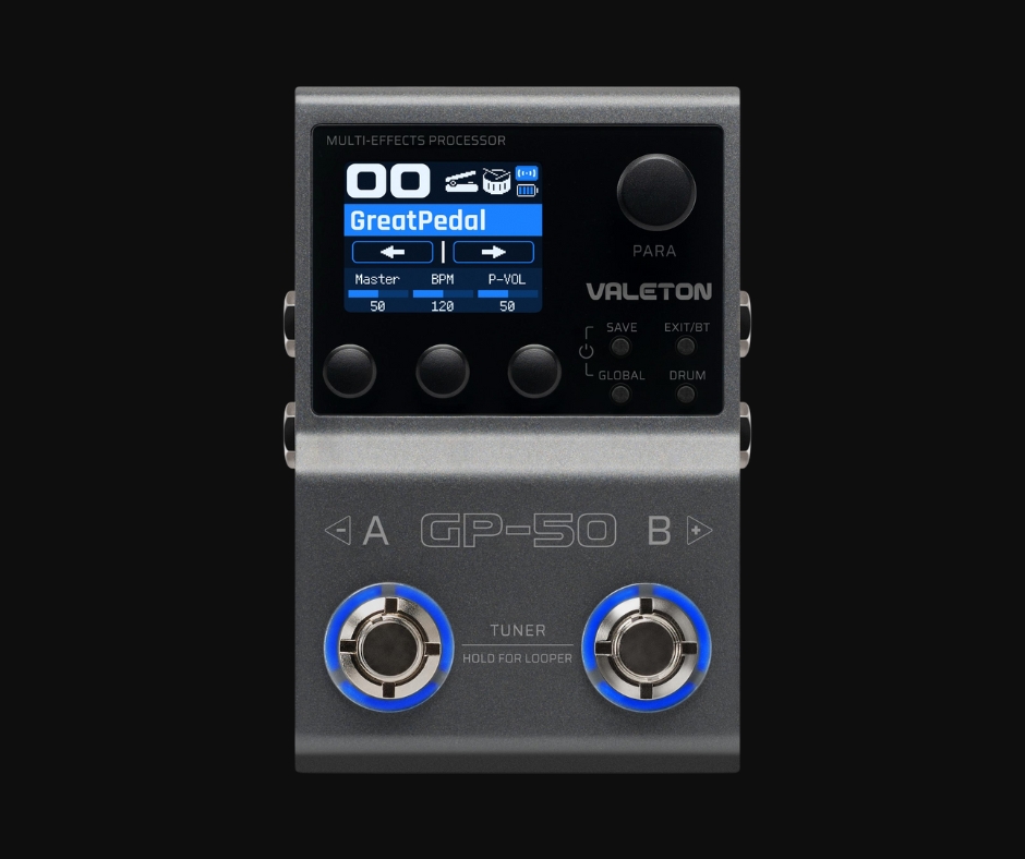 Valeton GP-50 Multi-FX, Amp Modeller & IR Loader Pedal