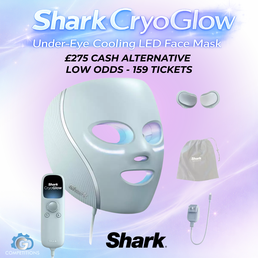 SHARK CRYOGLOW UNDER-EYE COOLING LED FACE MASK!