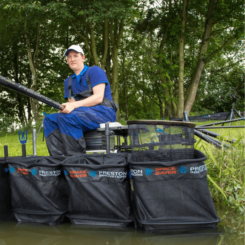 3x Preston Space Saver 3m Carp Mesh Keepnets