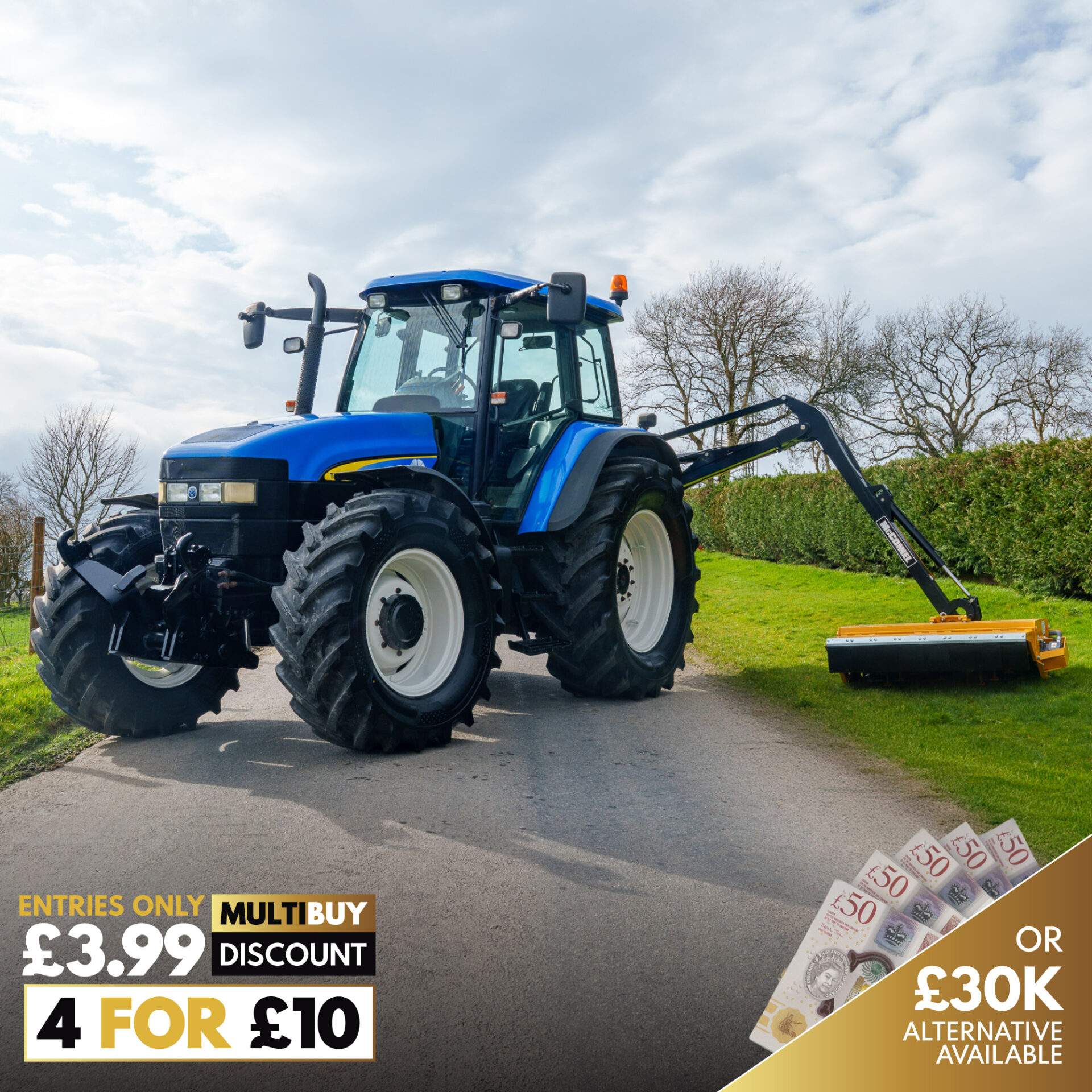 New Holland TM140 & Brand New McConnel PA4745 Hedgecutter