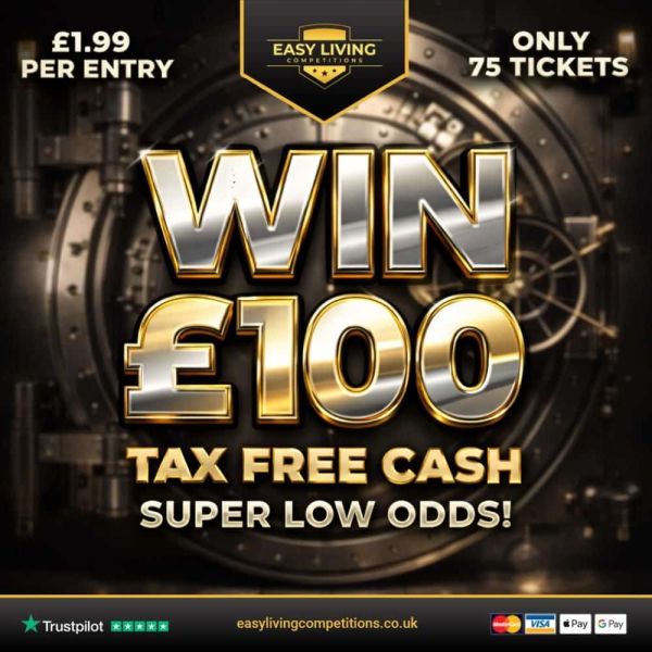 Win £100 Cash – Super Low Odds!