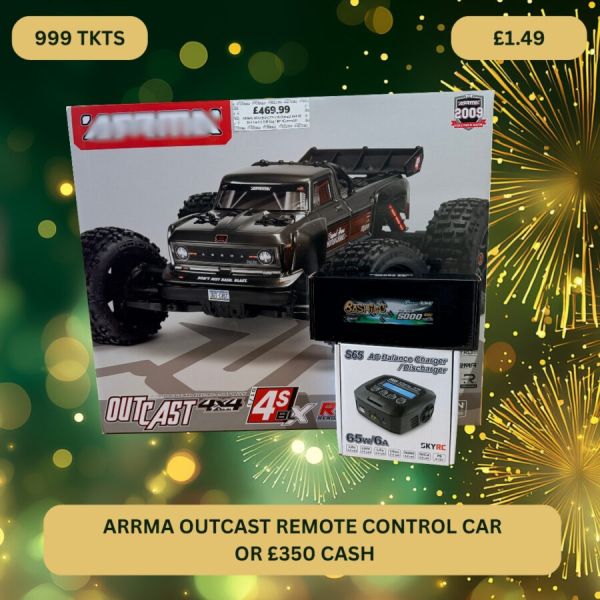 Arrma Radio Controlled Car or £350 Tax Free Cash
