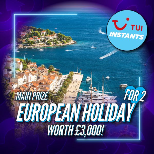 £3000 European Holiday + Instant Wins #1