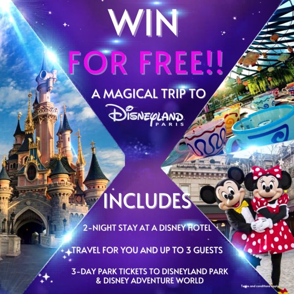 FREE HOLIDAY TO DISNEYLAND PARIS