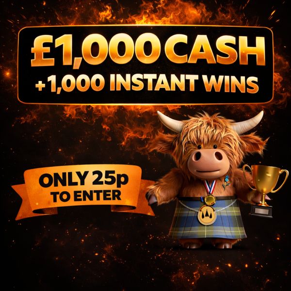 £1,000 Cash Plus 1,000 Instant Wins