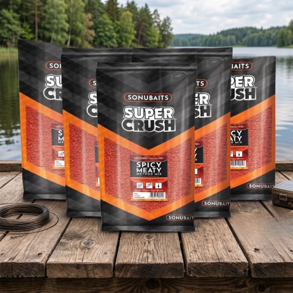 5x Sonubaits Spicy Meaty Method Mix Groundbait – AUTO DRAW