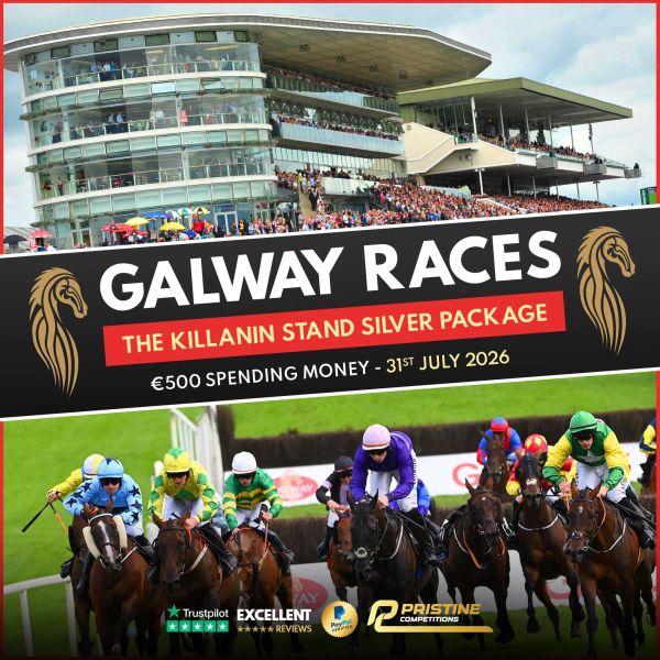 Galway Races Hospitality Package for 2 People – 31st July 2026 & €500 Spending Money