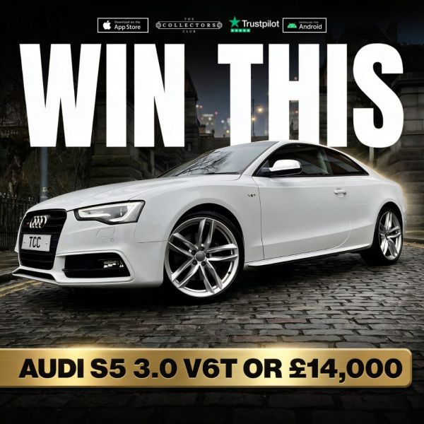 WIN THIS AUDI S5 3.0L V6T OR £14,000 TAX FREE CASH!
