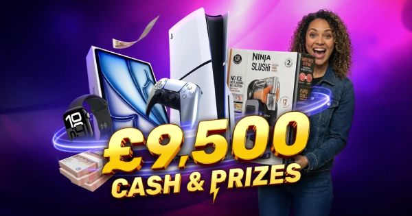 £9,500 Tax Free Cash, Prizes & Coins