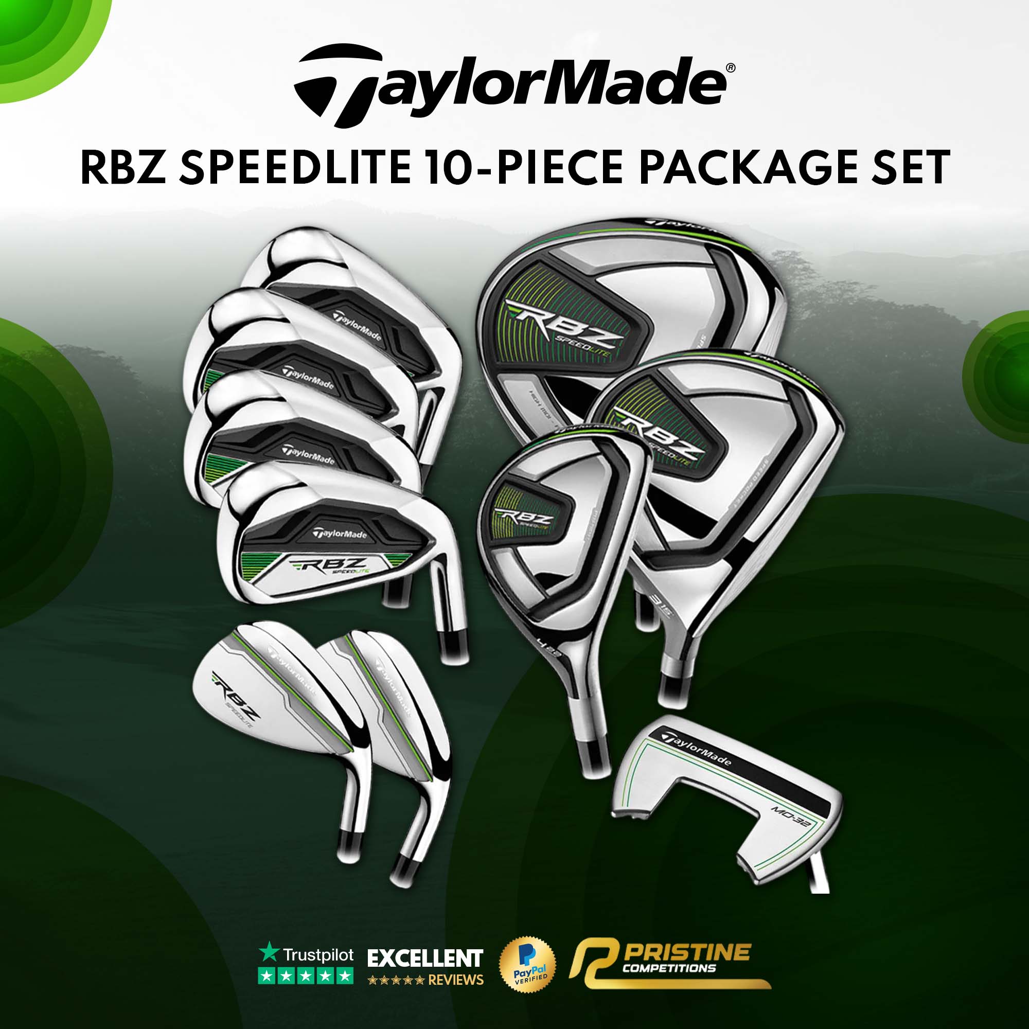 TaylorMade RBZ Speedlite 10-Piece Package Set – Steel #6