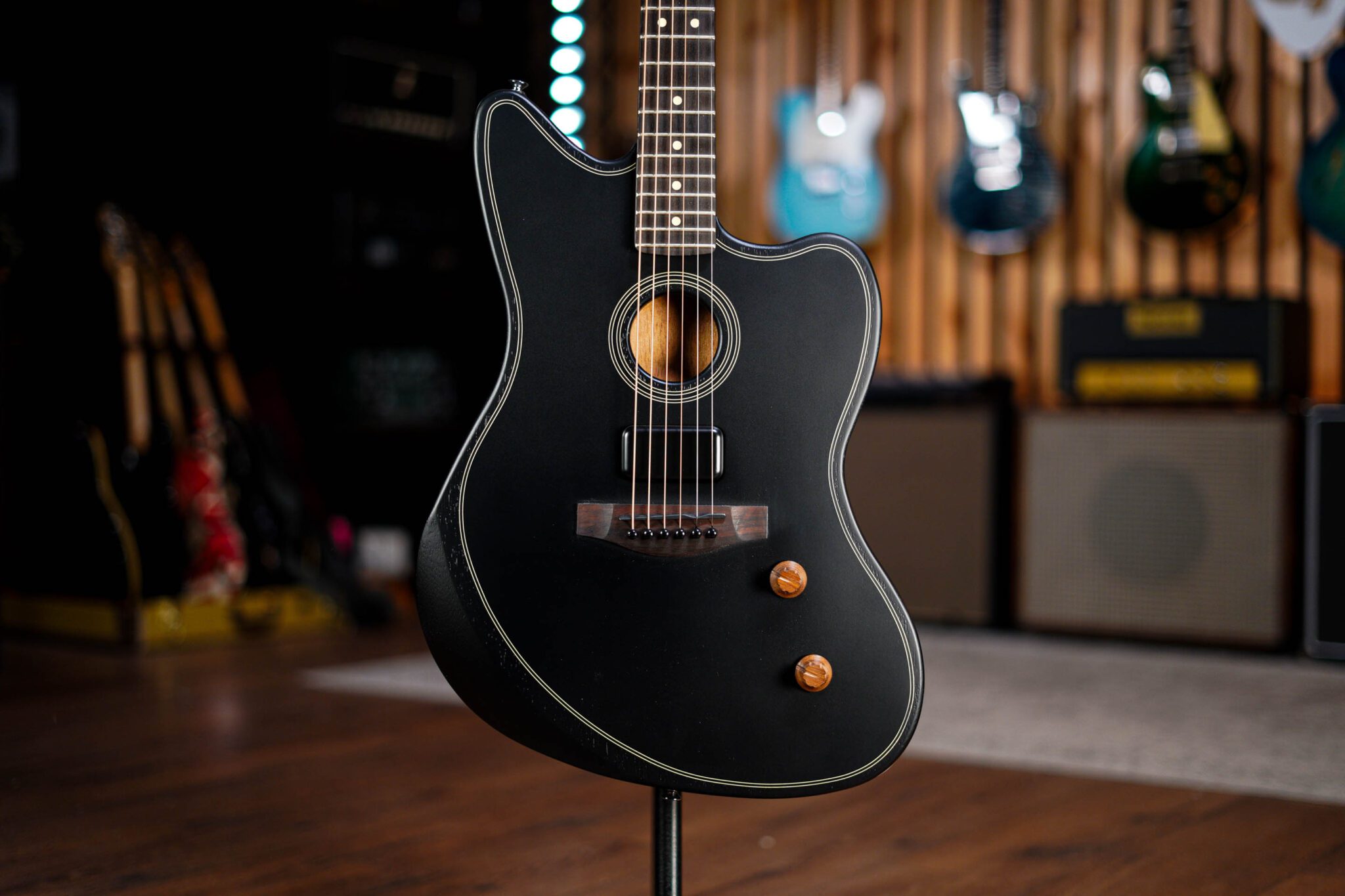 Fender Acoustasonic Standard Jazzmaster Black #6