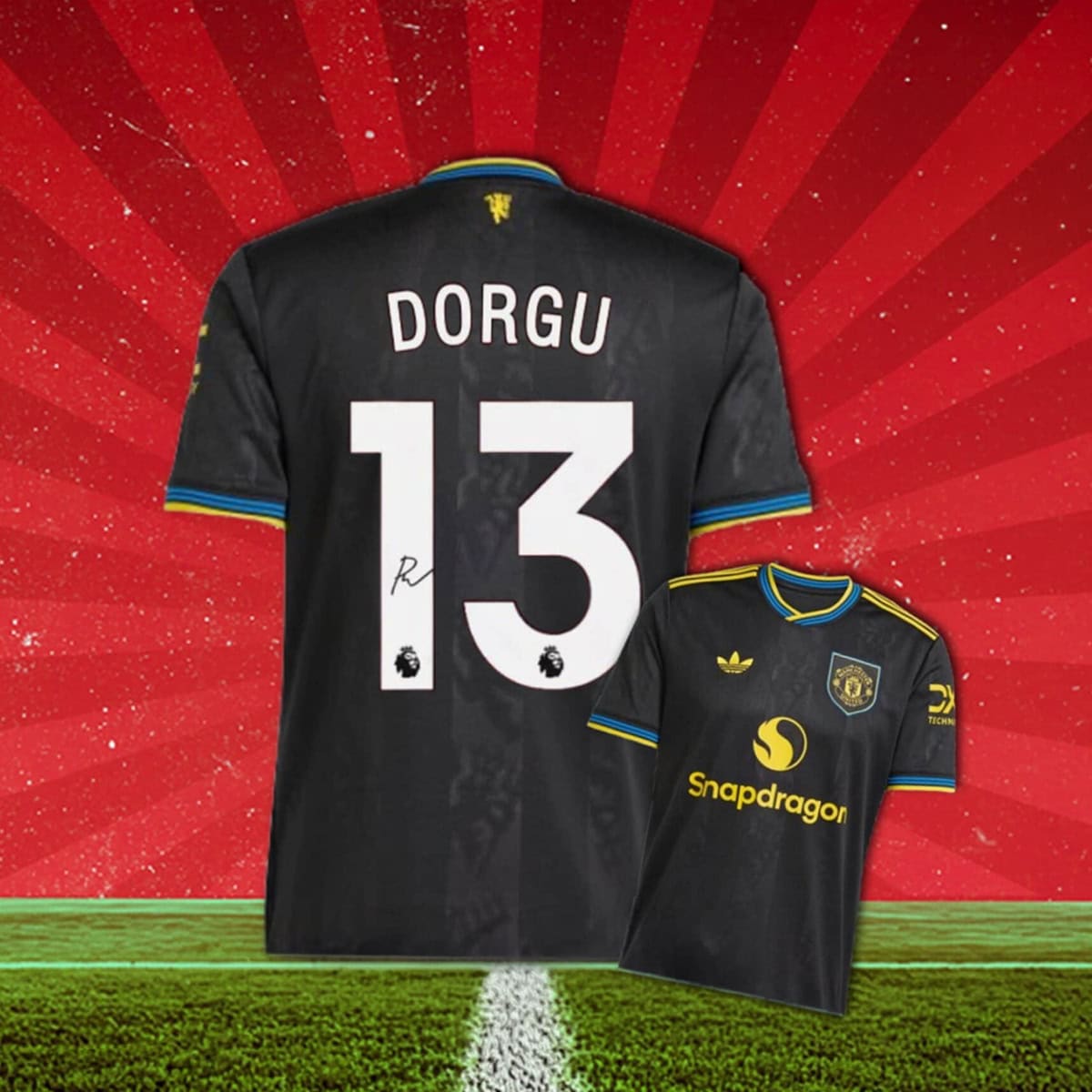 Man Utd Competition! Win this Patrick Dorgu signed Man Utd third shirt!
