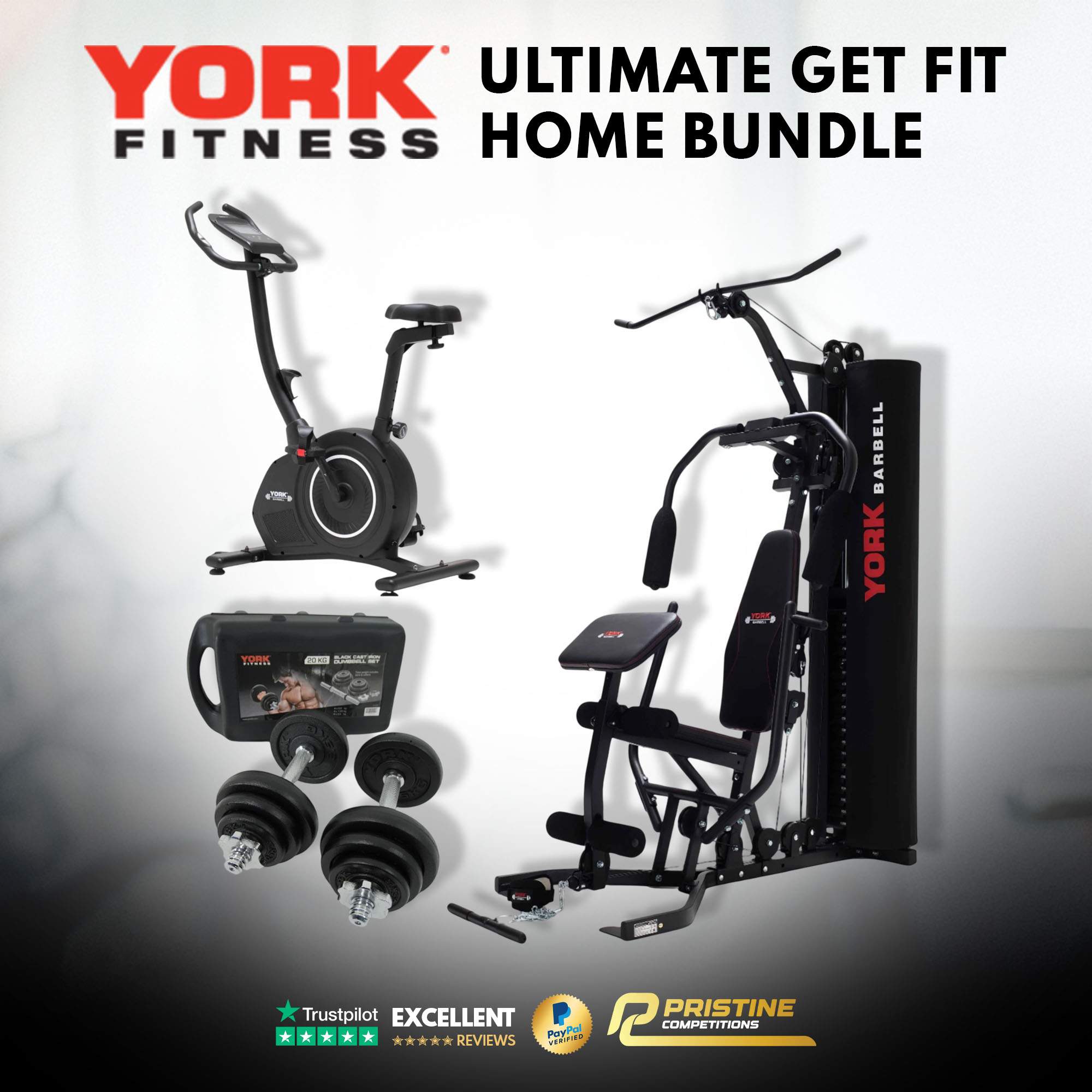 York Fitness Ultimate Get Fit Home Bundle Set