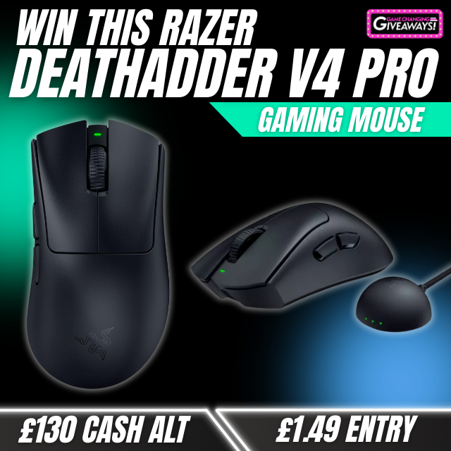 Razer DeathAdder V4 Pro – Gaming Mouse or £130 Cash alt
