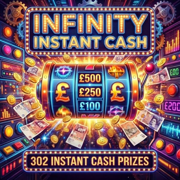 Infinity Instant Cash + £500 End Prize Draw