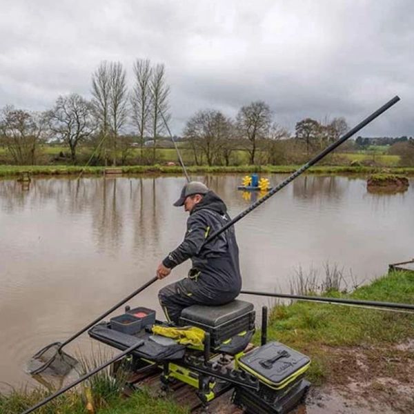 Matrix Aquos Ultra 4m Landing Net Handle and Carp Latex Net Medium- AUTO DRAW