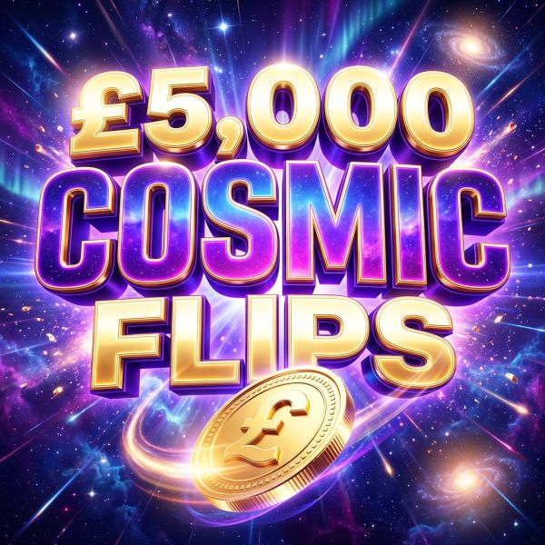 £5000 COSMIC FLIPS – £250 END PRIZE, 🟡 GREAT VALUE x1.6