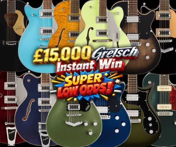 £15,000 Gretsch Instant Win – Super Low Odds!