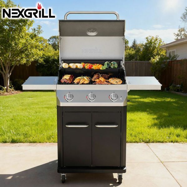 Nexgrill 3-Burner Gas BBQ Grill & Cover Included