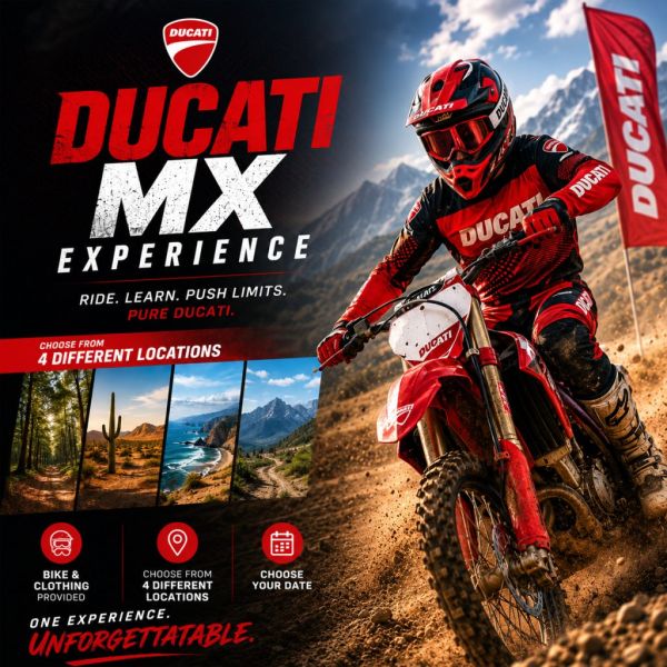 Ducati MX Experience – Bike & Clothing Provided – Cho...