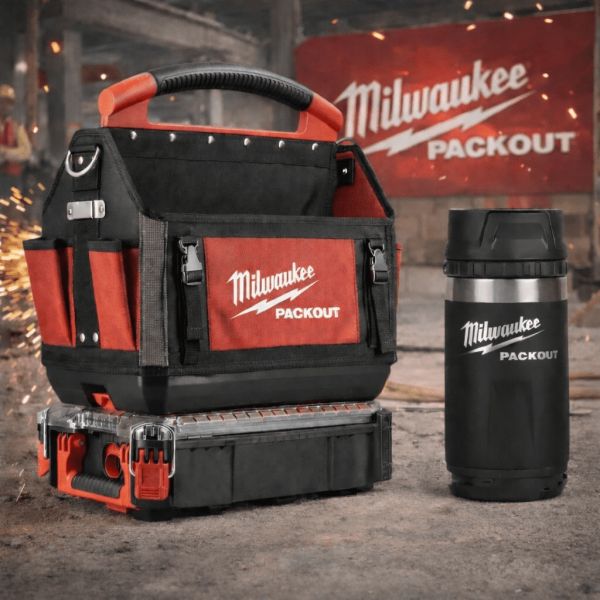 Auto Draw – Milwaukee 3 Piece PACKOUT Compact Organiser, PACKOUT 40cm Tote Toolbag & PACKOUT Bottle with Sip Lid #3