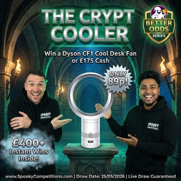 THE CRYPT COOLER | Win a Dyson Cool CF1 Fan or £175 Cash + £400+ Instant Wins