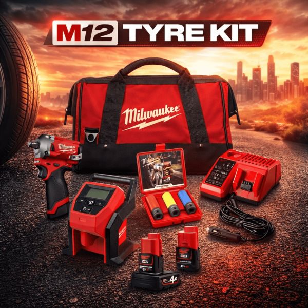 Milwaukee M12 Auto Tyre Kit Bundle #20