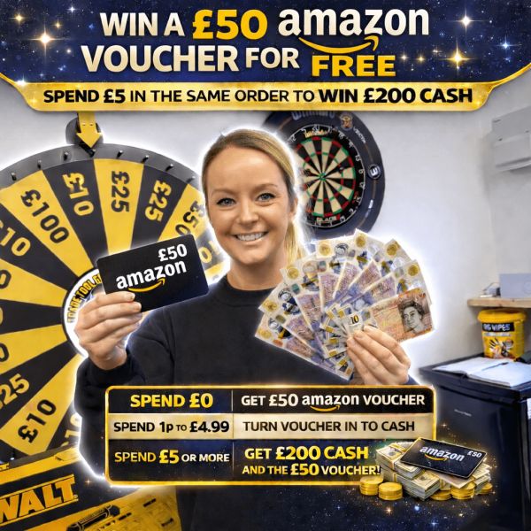 APP ONLY – FREE – £50 Amazon Voucher – Spend More Win More #2