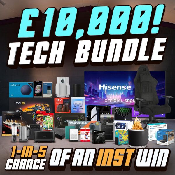 £10,000 TECH BUNDLE | 1-IN-5 CHANCE OF AN INST WIN!