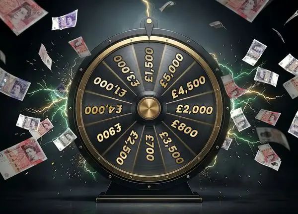The Crazy Cash Wheel - £100,000 Prize Pot