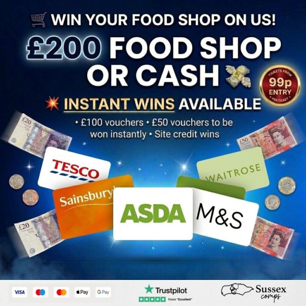 Win Your Food Shop On Us!