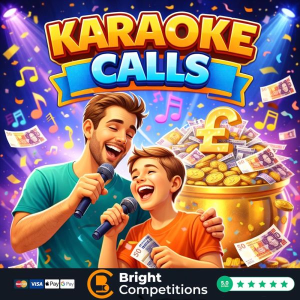 Karaoke Calls – 124 Instant Wins & £50 or Karaoke Call Jackpot
