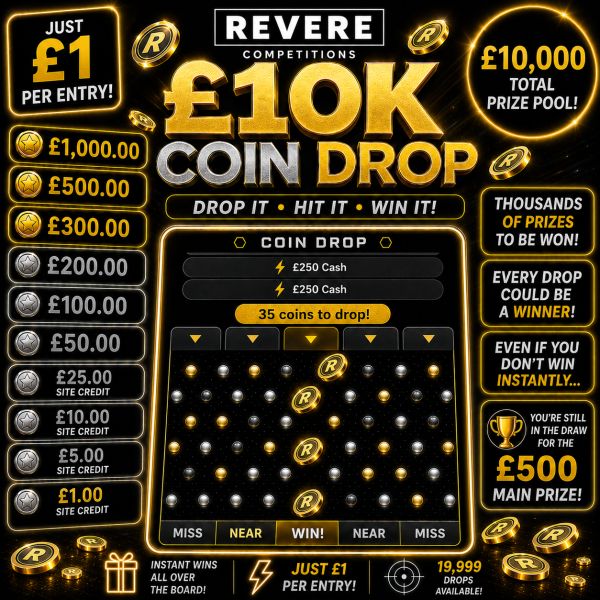 £10K COIN DROP! INTERACTIVE GAME! IMPROVED ODDS!